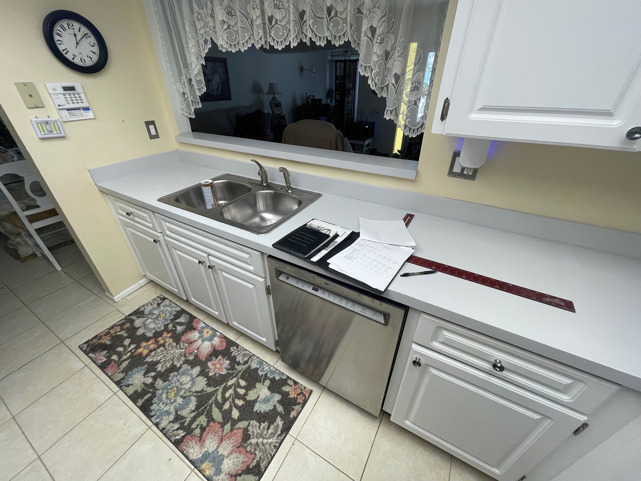 Completed countertop renovation